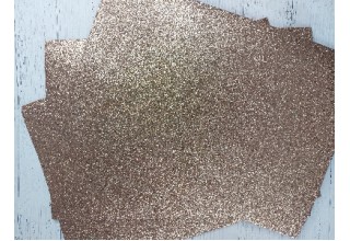 Глиттерный фоамиран 2 мм 20*30 см цв. светло-коричневый, цена за лист